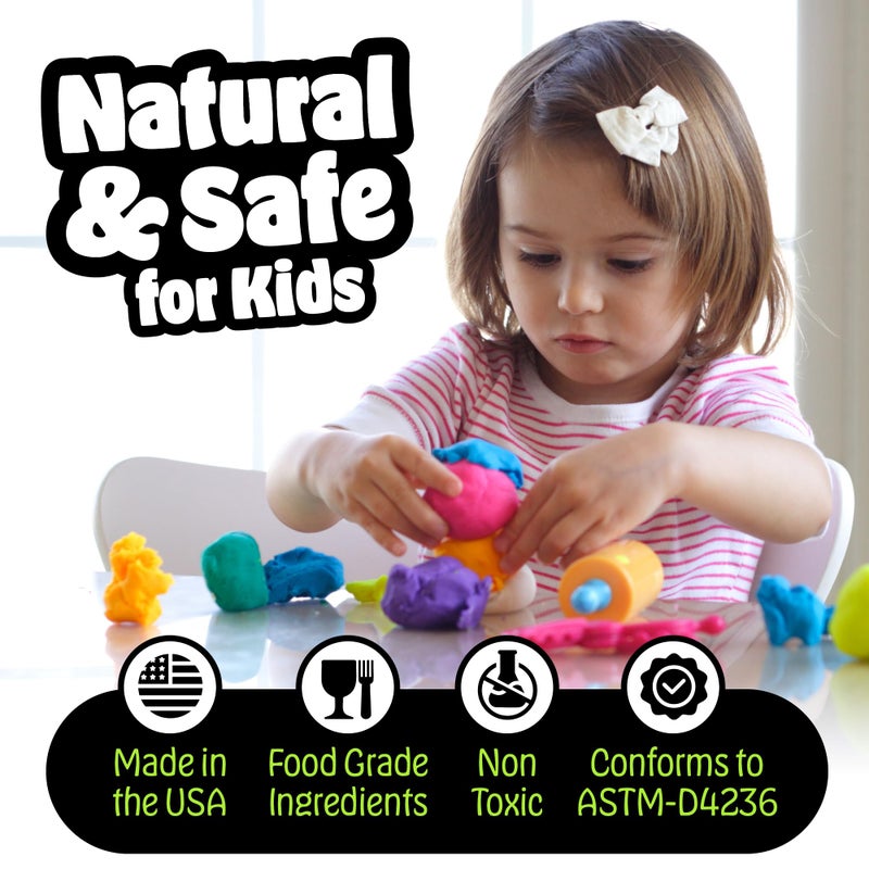 Hygloss Play Modeling Dough for Kids â€“ Safe & Non-Toxic Sensory Dough for Arts and Crafts â€“ 1 lb Tub â€“ Play Clay for Toddler Activities, Preschool Classroom Must-Haves â€“ White Color, Unscented - Image 4